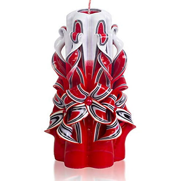 Candle nesting dolls Christmas gift and Decor decorative carved candle set